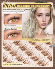 Mavphnee CC curve lashes delivering gentle lift with natural appearance.