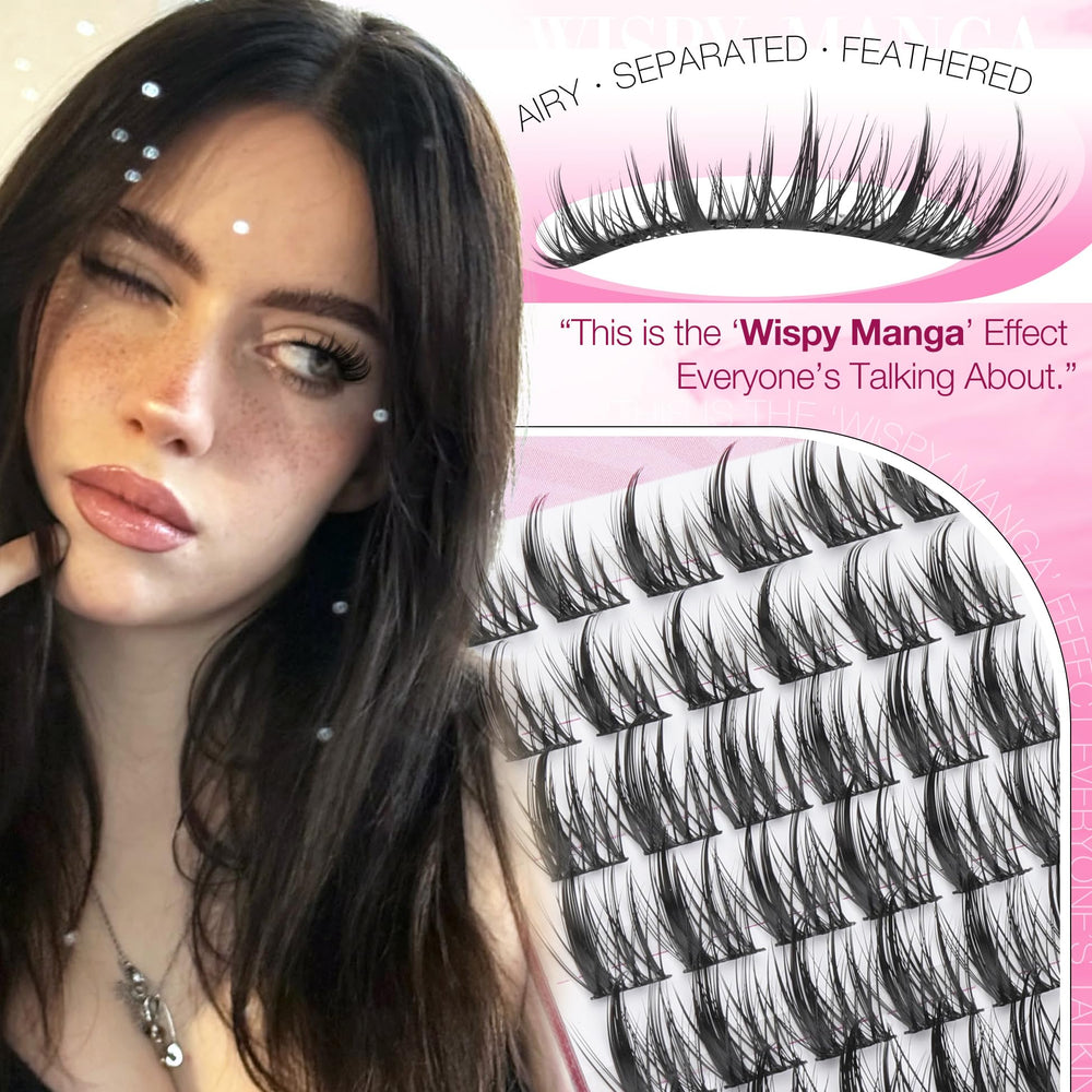 Mavphnee CC curl wispy lash clusters for natural length and lift