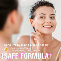 Mavphnee Cluster Lash Glue Remover removal action shows gentle bond break and safe removal.