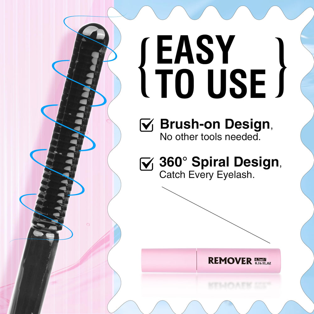 Mavphnee Cluster Lash Glue Remover soft-skin formula supports soothing eye area.