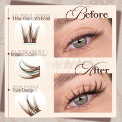 Mavphnee cotton-band lashes hug the lash line for smooth comfort.