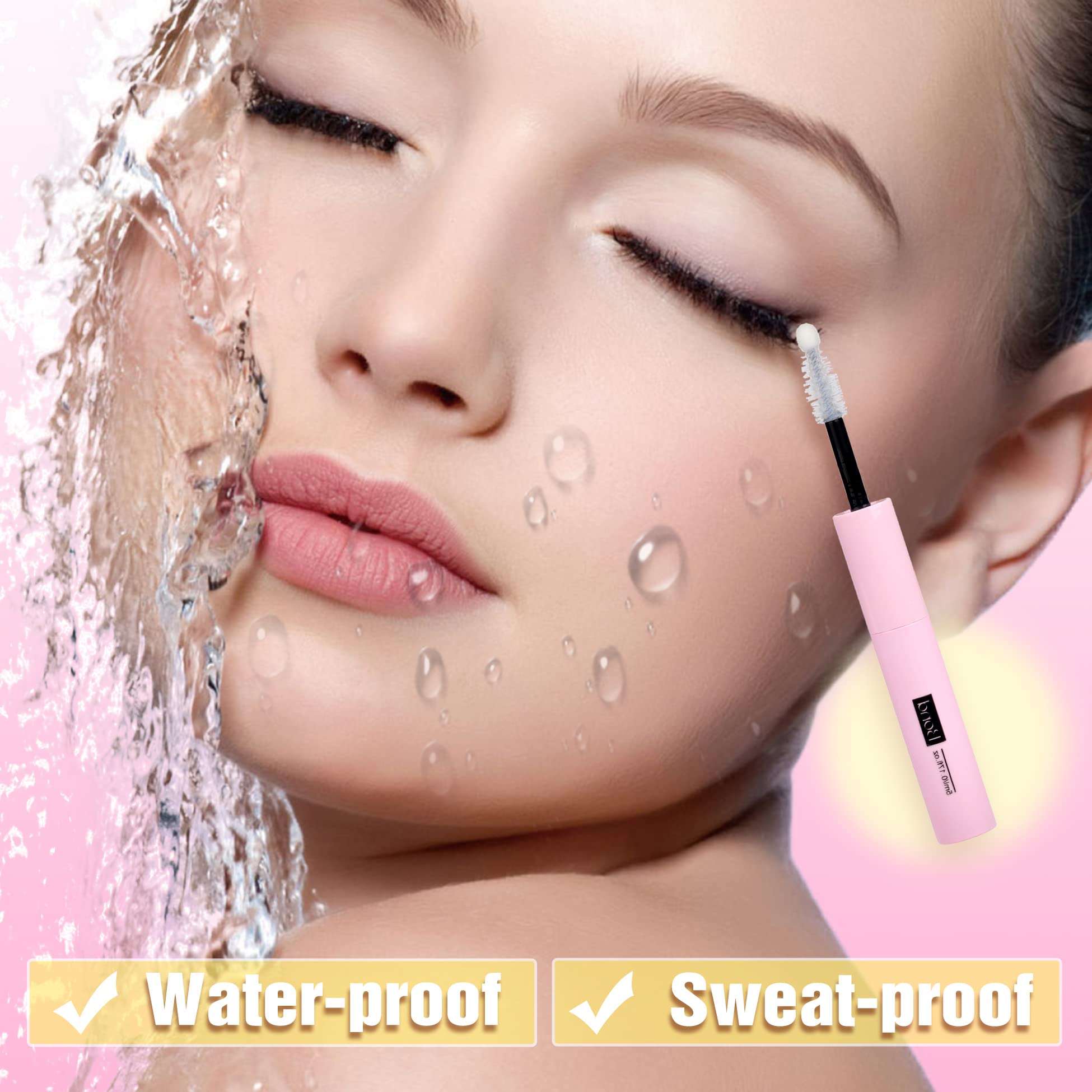 Mavphnee DIY lash extensions demo illustrates easy cluster application.
