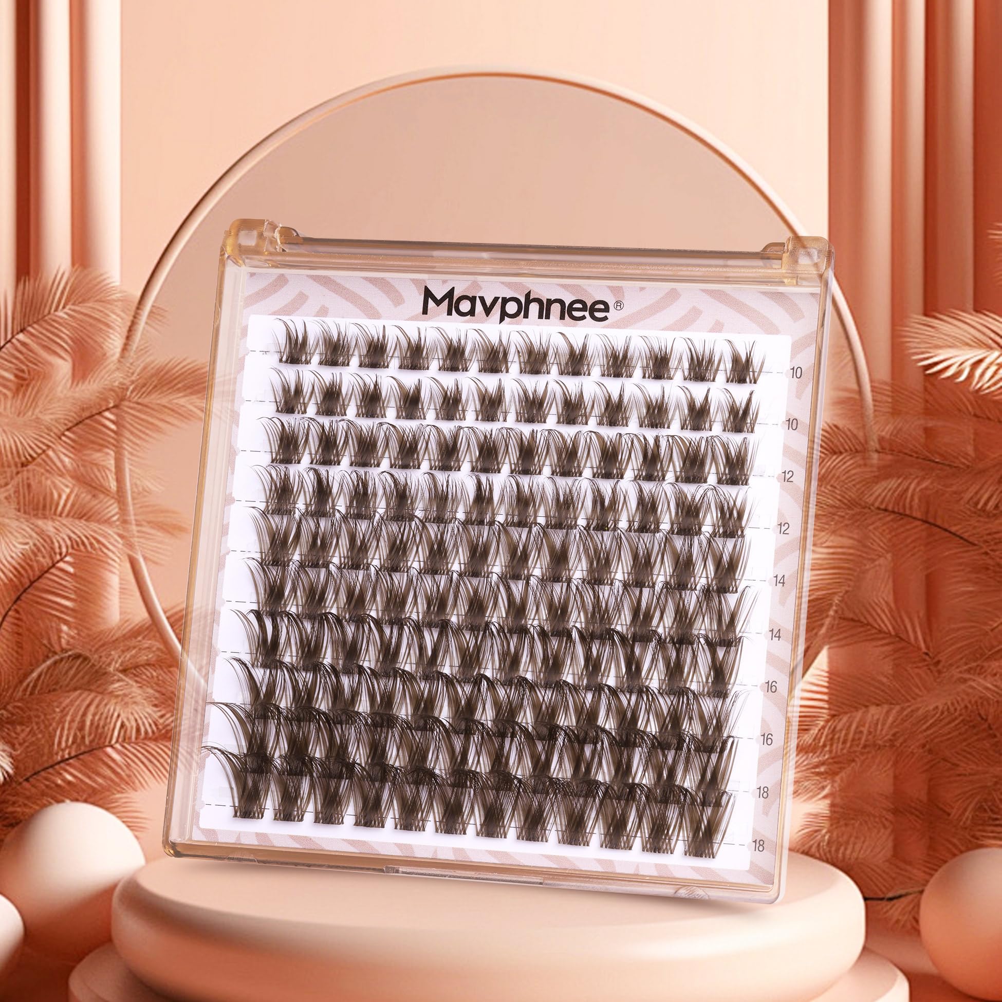Mavphnee easy-application clusters install quickly along the lash line.