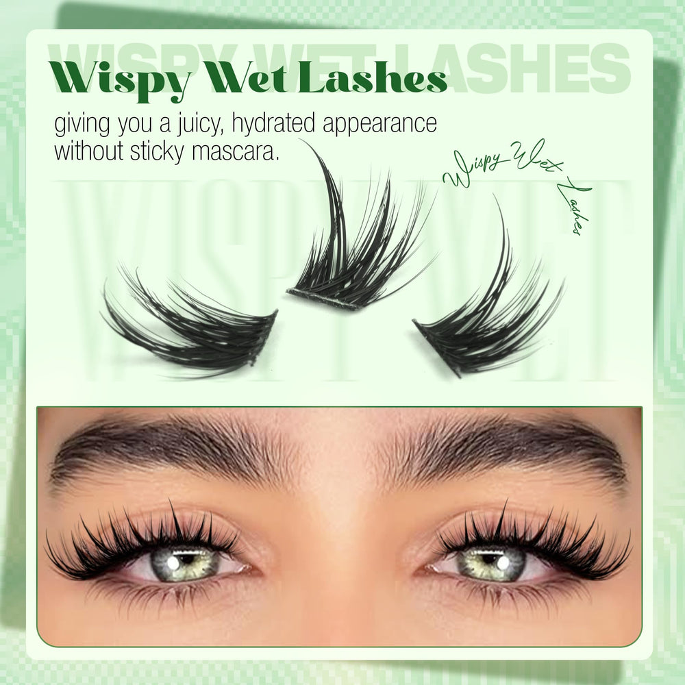 Mavphnee fairy lash clusters left and right for effortless fox eye effect.