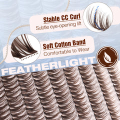 Mavphnee Flaunt CC-Curl lashes lifting eyes with a doll-like effect.