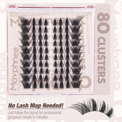 Mavphnee Fox Eye clusters right design for balanced lash framing