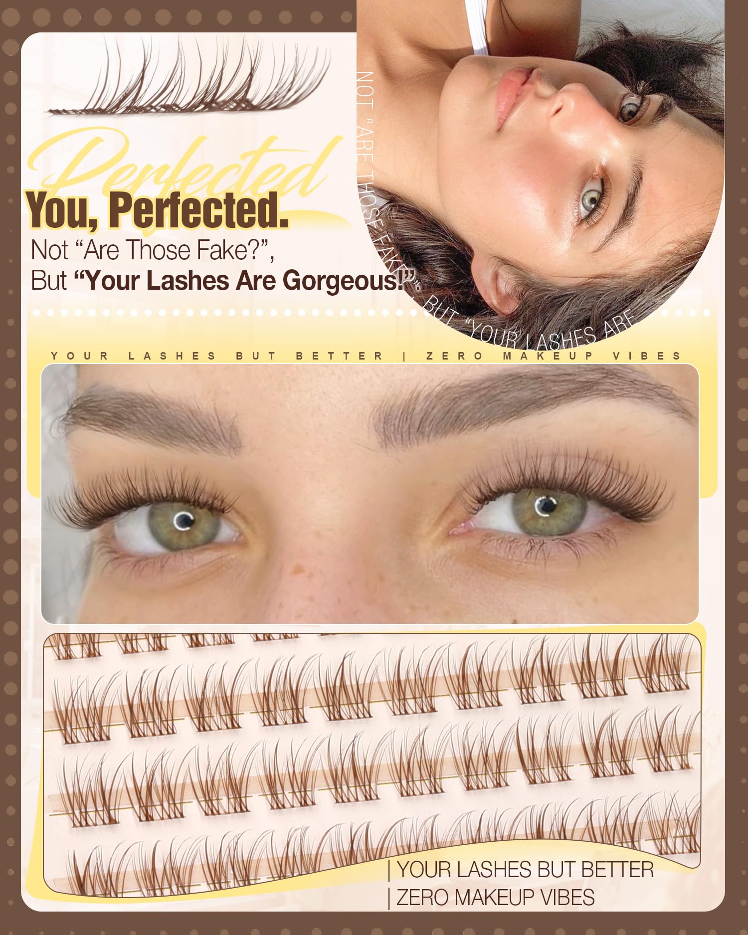 Mavphnee invisible band lash extensions for seamless, undetectable lash definition.