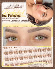 Mavphnee invisible band lash extensions for seamless, undetectable lash definition.