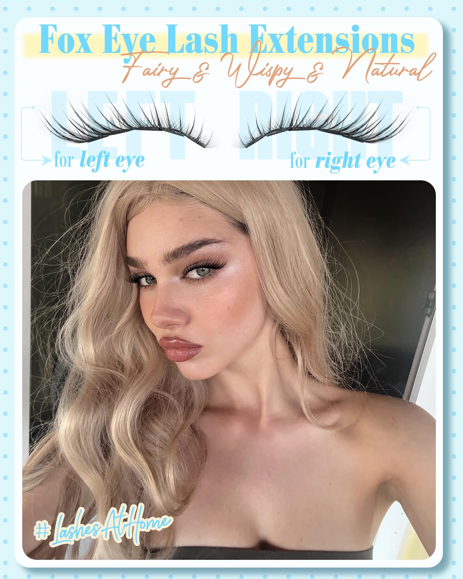 Mavphnee J-Curl wispy lashes for dramatic fox-eye shape