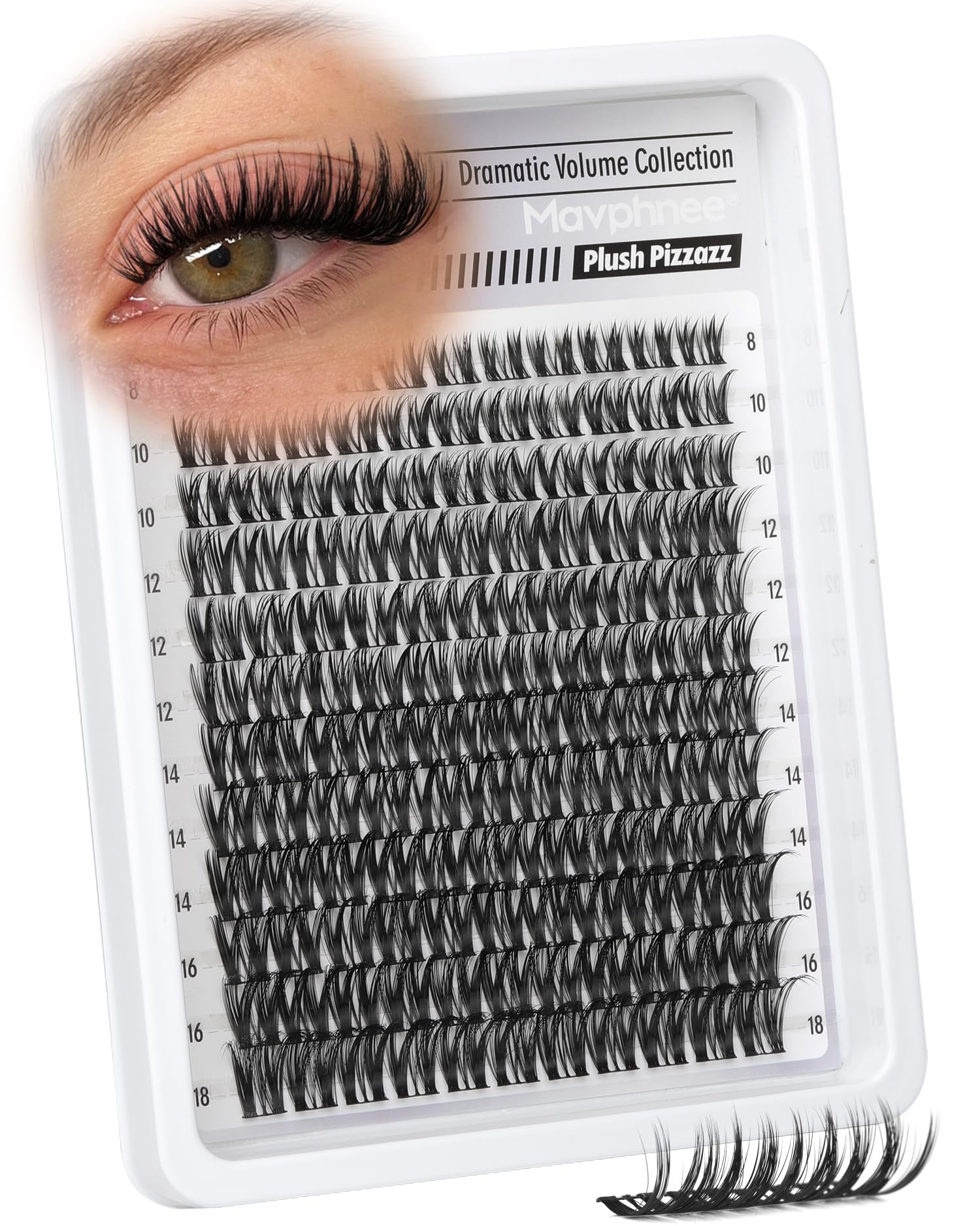 Mavphnee Lash Clusters Flaunt Bundle for dramatic volume and easy DIY application.