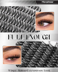Mavphnee Lash Clusters Korean Fibers Softness emphasizes cloud-like feel and natural wear.
