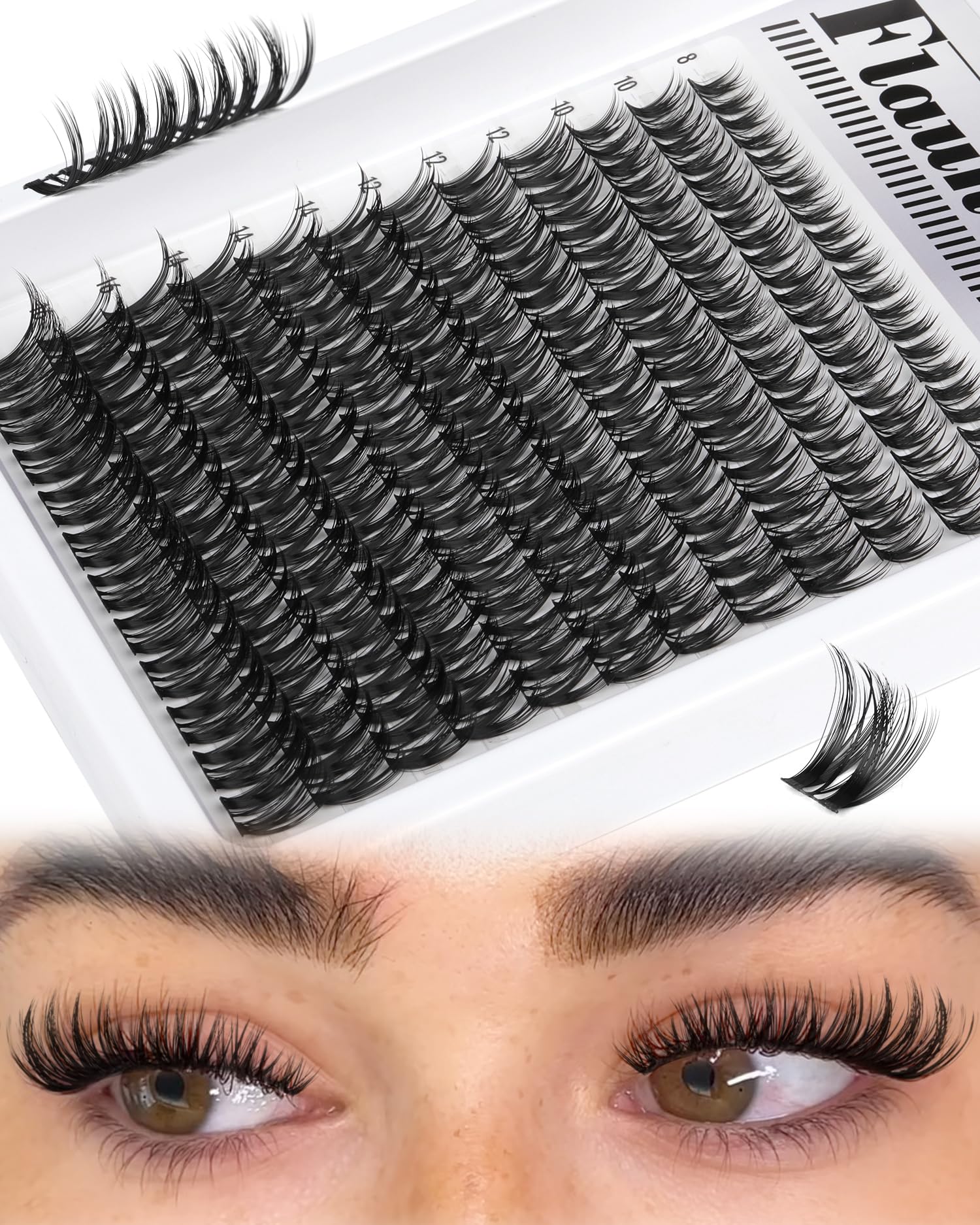 Mavphnee Lash Clusters Wet Look Effect adds shiny drama for night outs.