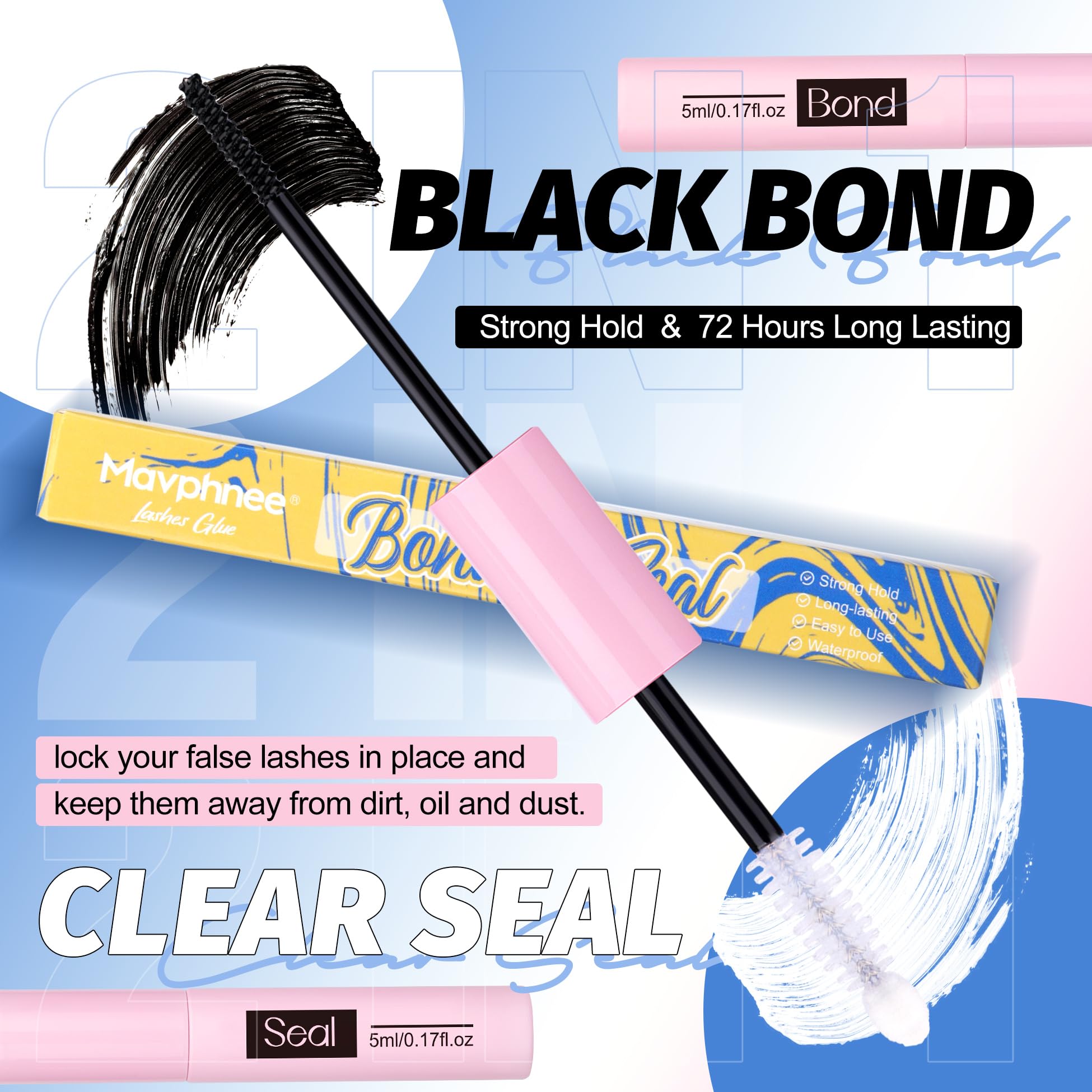Mavphnee lash seal-on-cluster adds protection against dirt and oil
