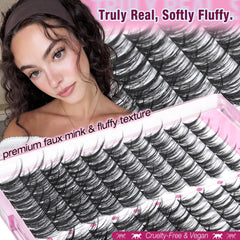 Mavphnee lightweight wispy lash clusters for all day comfort