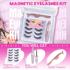 Mavphnee magnetic lashes on lid showing seamless adhesion and natural finish.