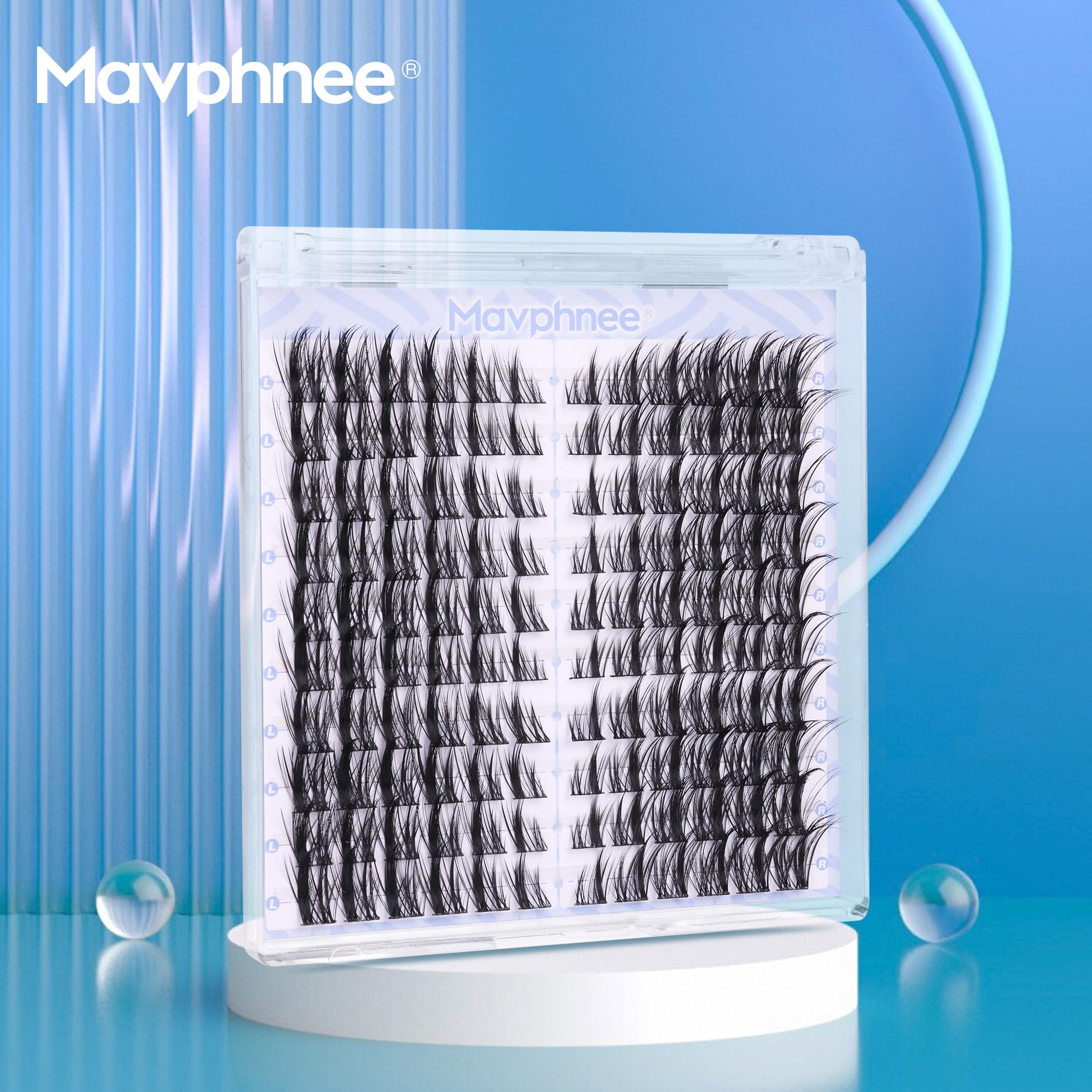 Mavphnee Manga Lash Clusters 120 pieces offer versatile lash styling options.