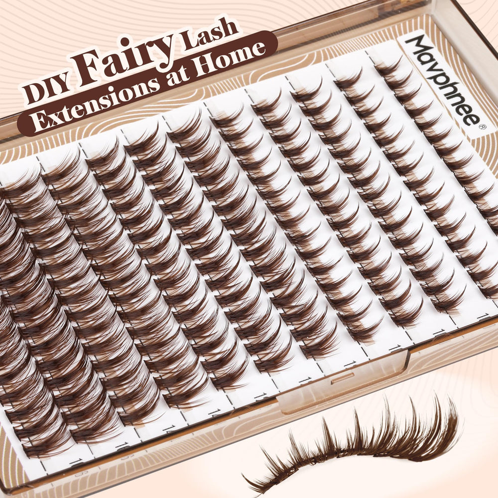 Mavphnee Manga Lash Clusters 8-16mm lengths for versatile styling