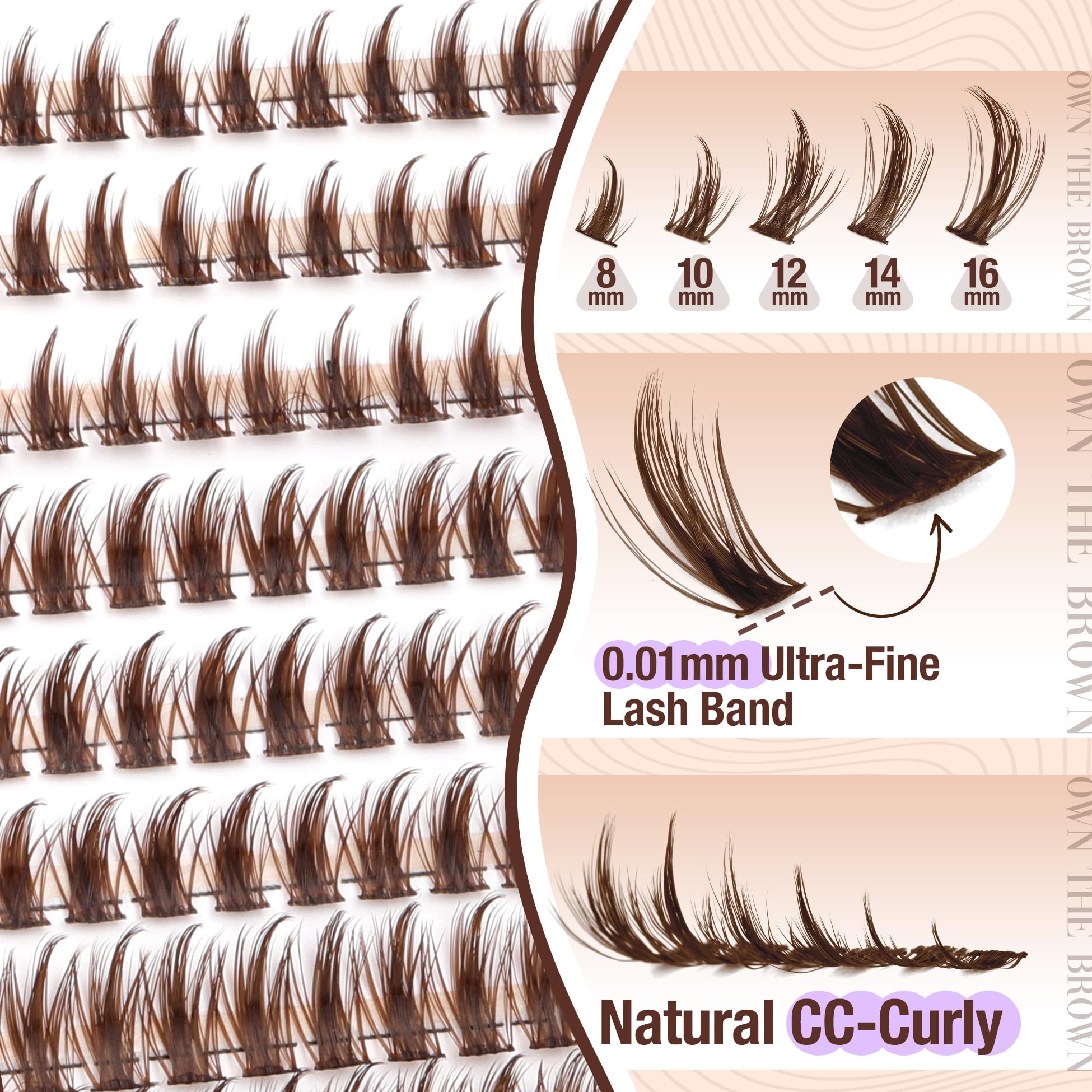 Mavphnee Manga Lash Clusters CC curl maintains shape through wear
