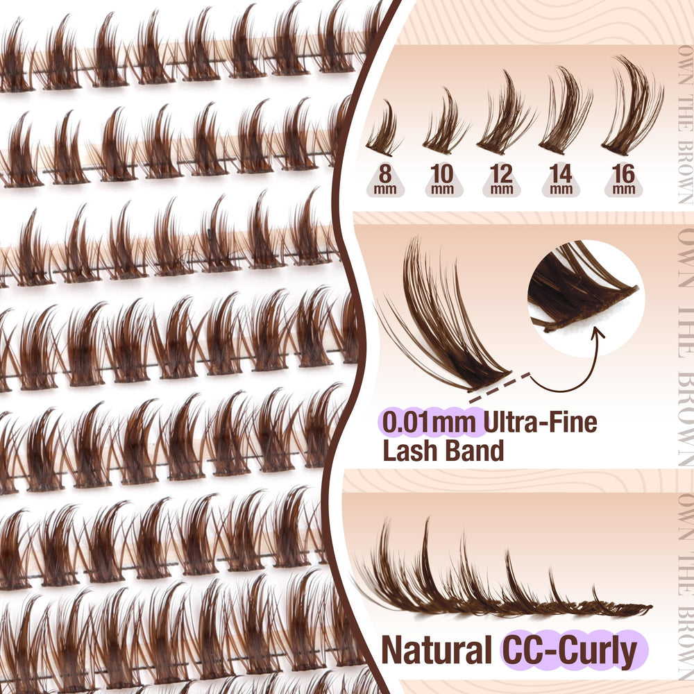 Mavphnee Manga Lash Clusters CC curl maintains shape through wear