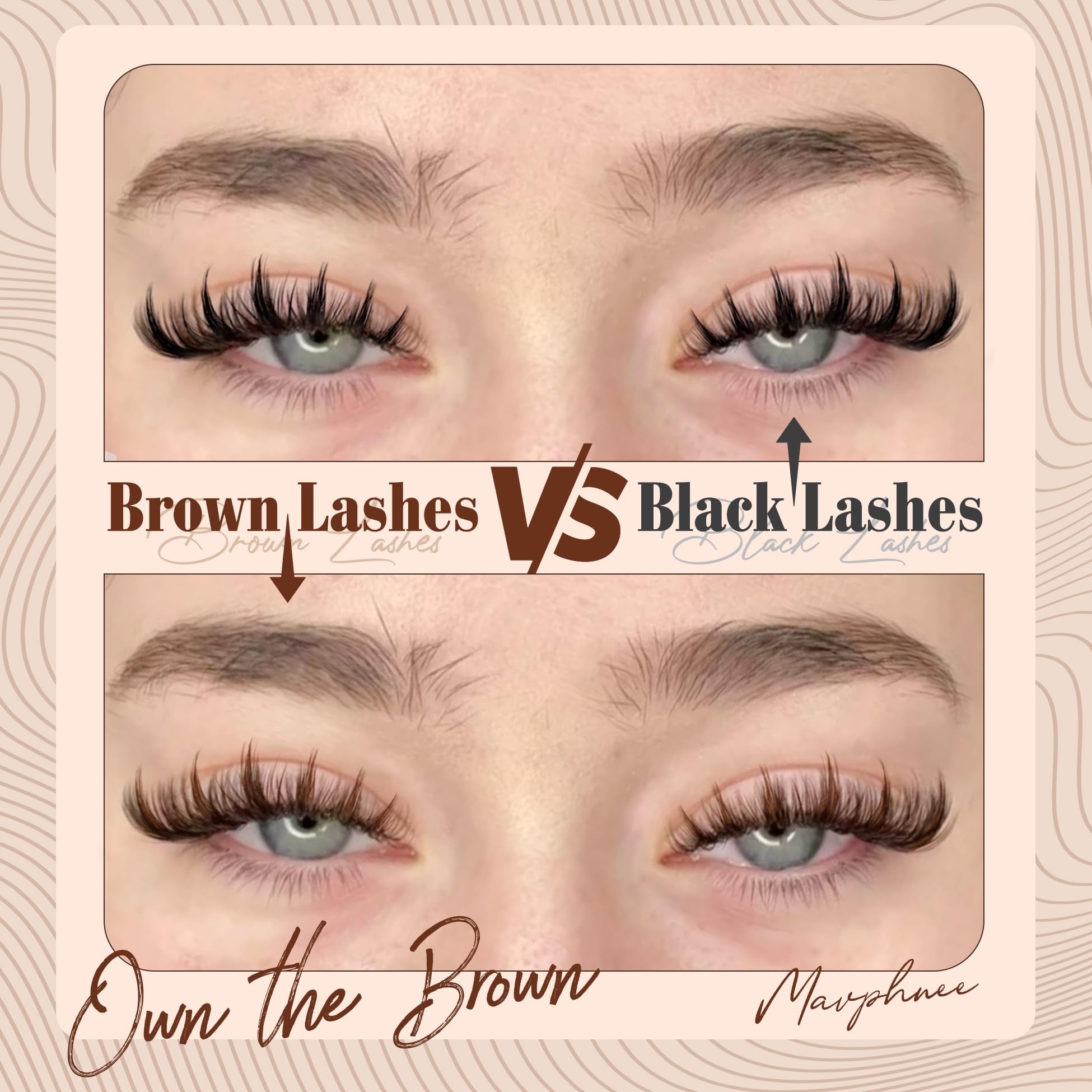Mavphnee Manga Lash Clusters varying lengths for doll-eye styling