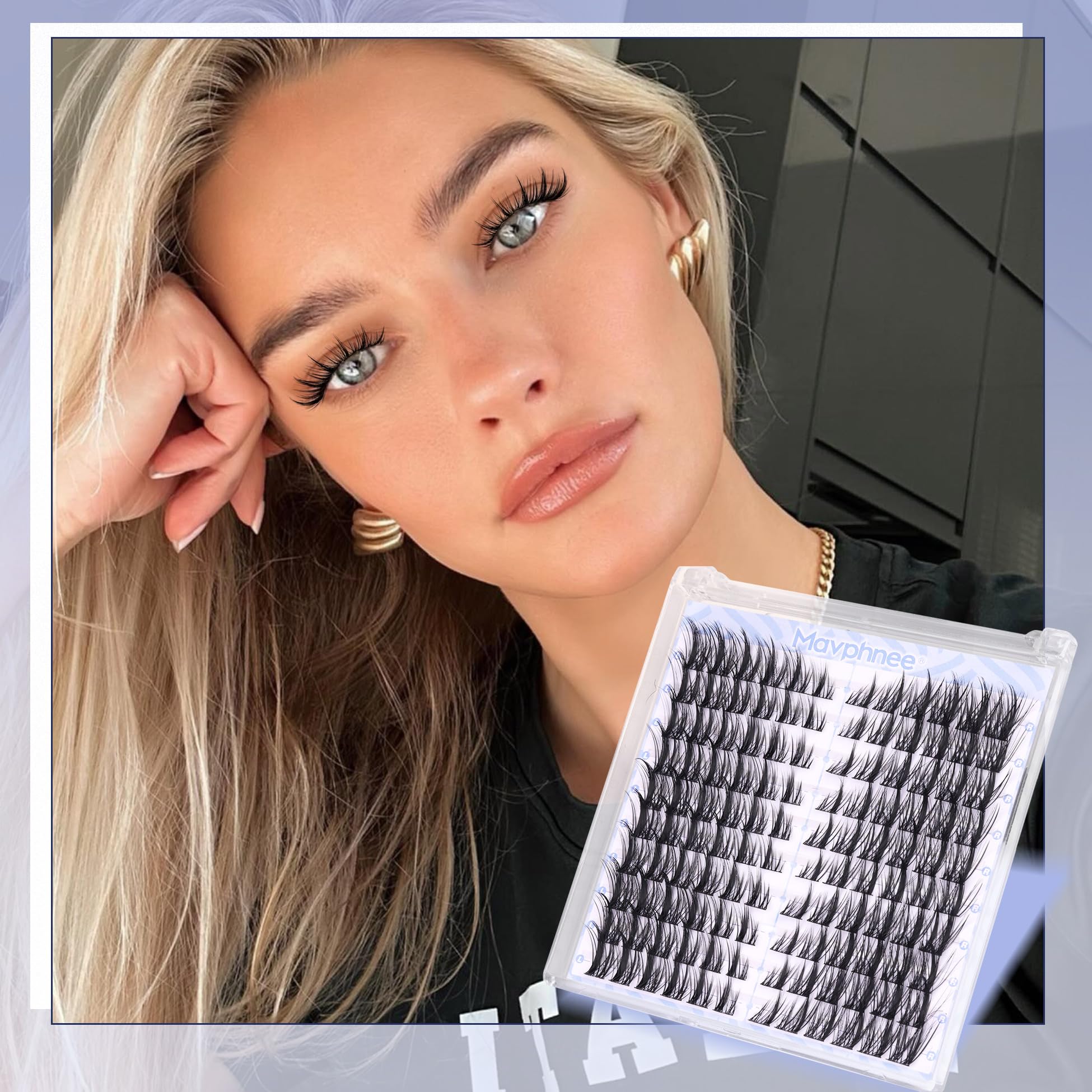 Mavphnee Manga Lash Clusters reusable design for multiple uses without losing shape.