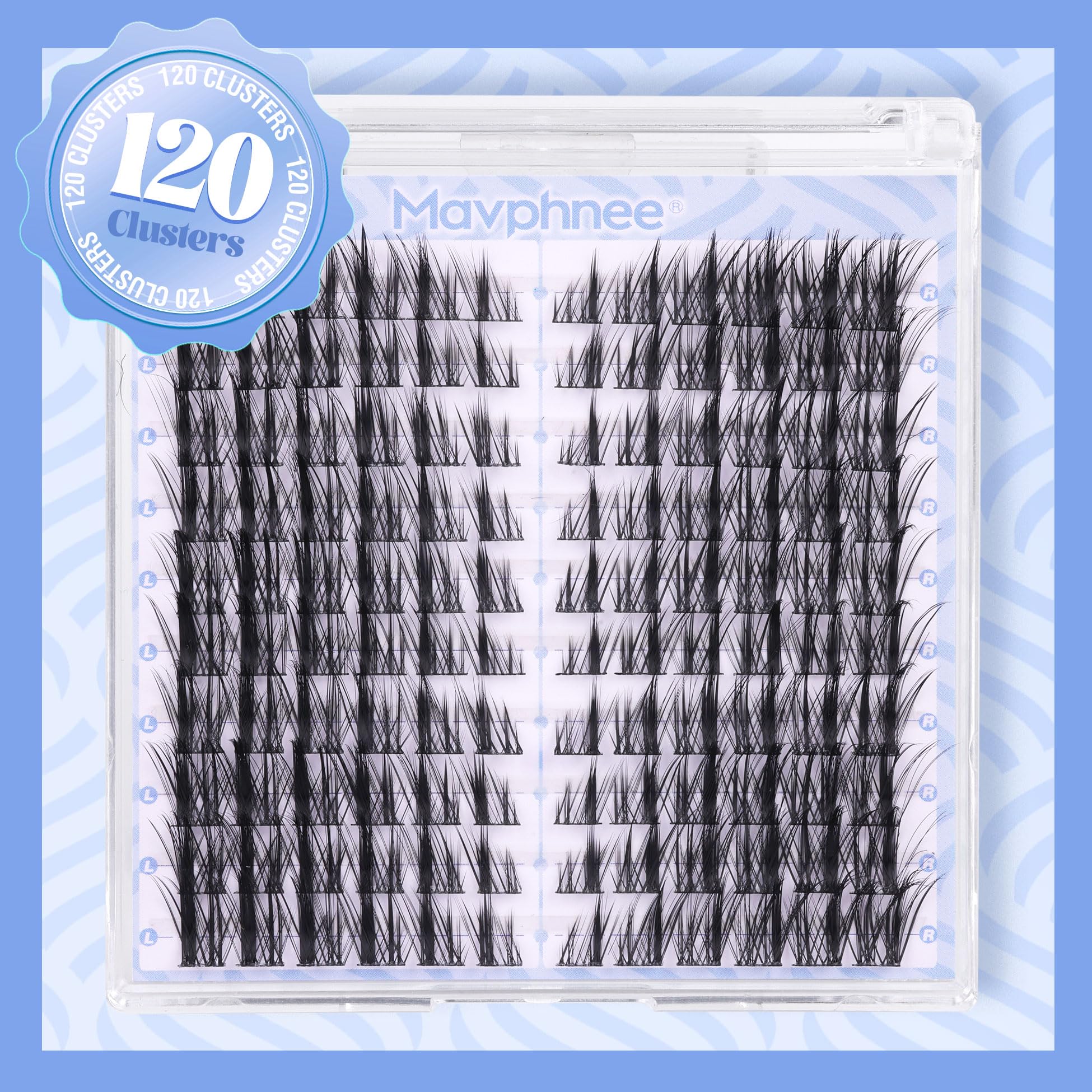 Mavphnee Manga Lash Clusters soft faux mink fibers for comfortable wear all day.