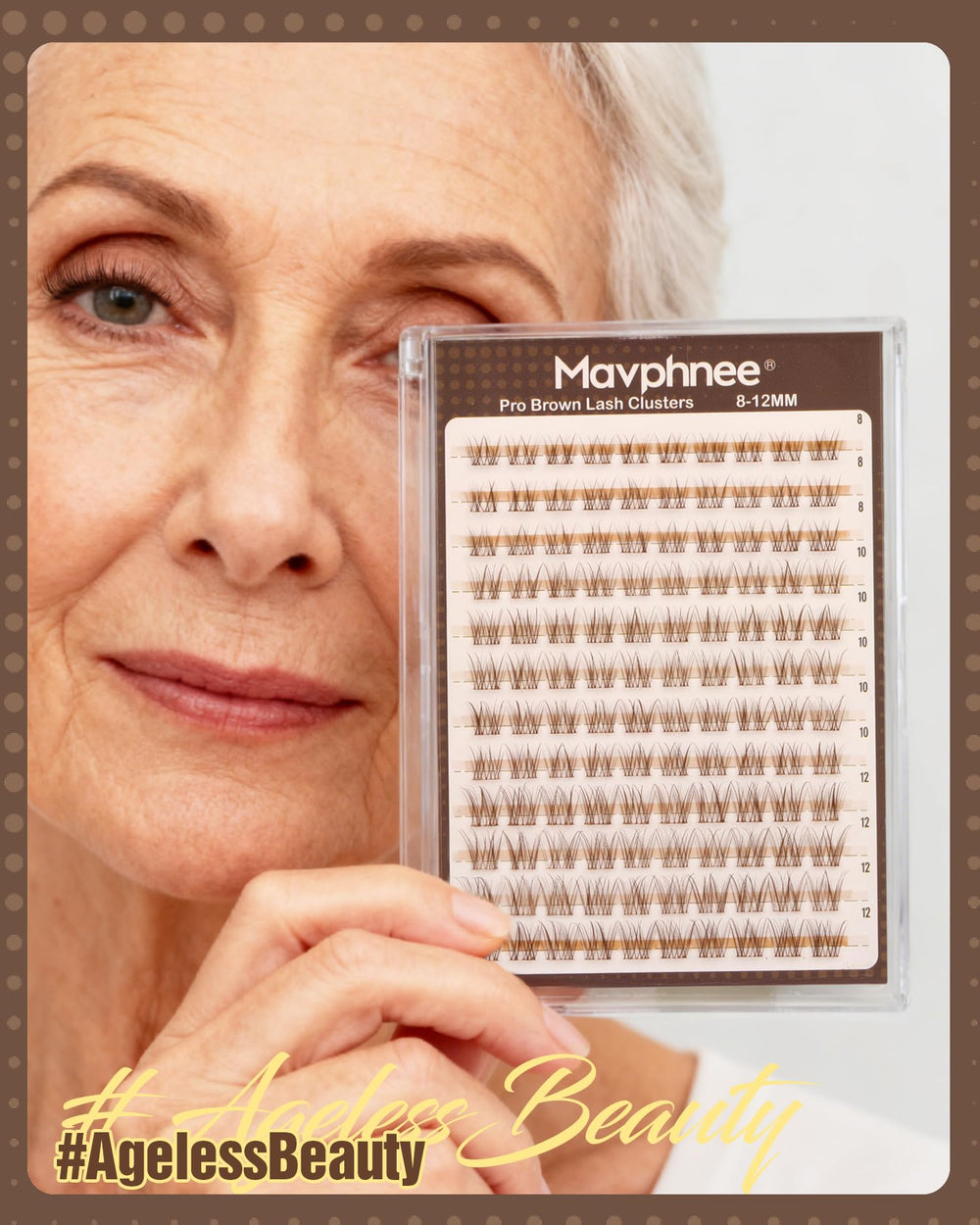 Mavphnee mature-eye flattering lashes with soft, age-friendly enhancement.