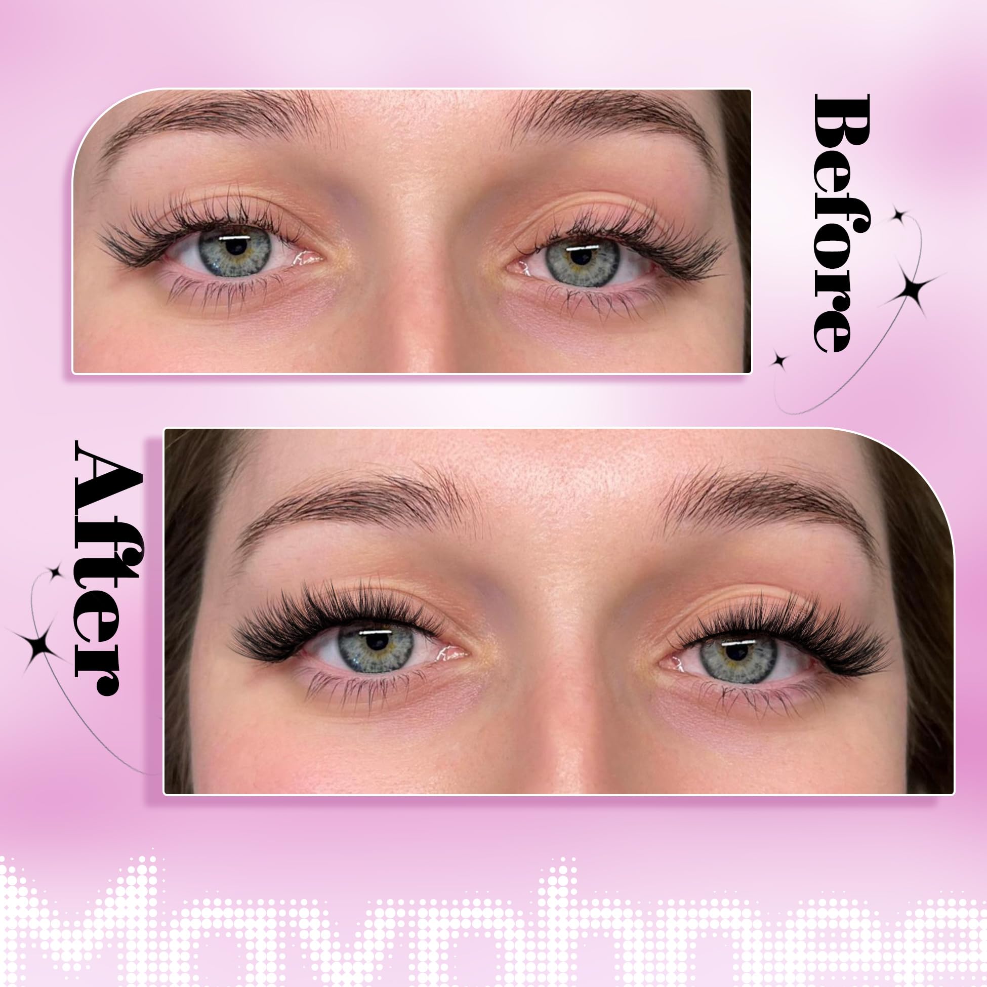 Mavphnee natural-look lashes blended with real lashes for comfort.