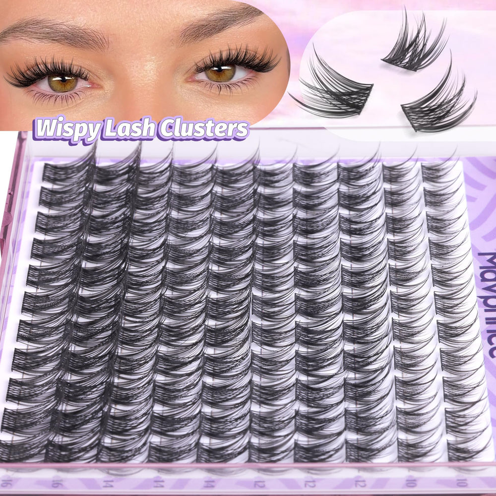 Mavphnee Natural Makeup Look with wispy clusters for everyday elegance.