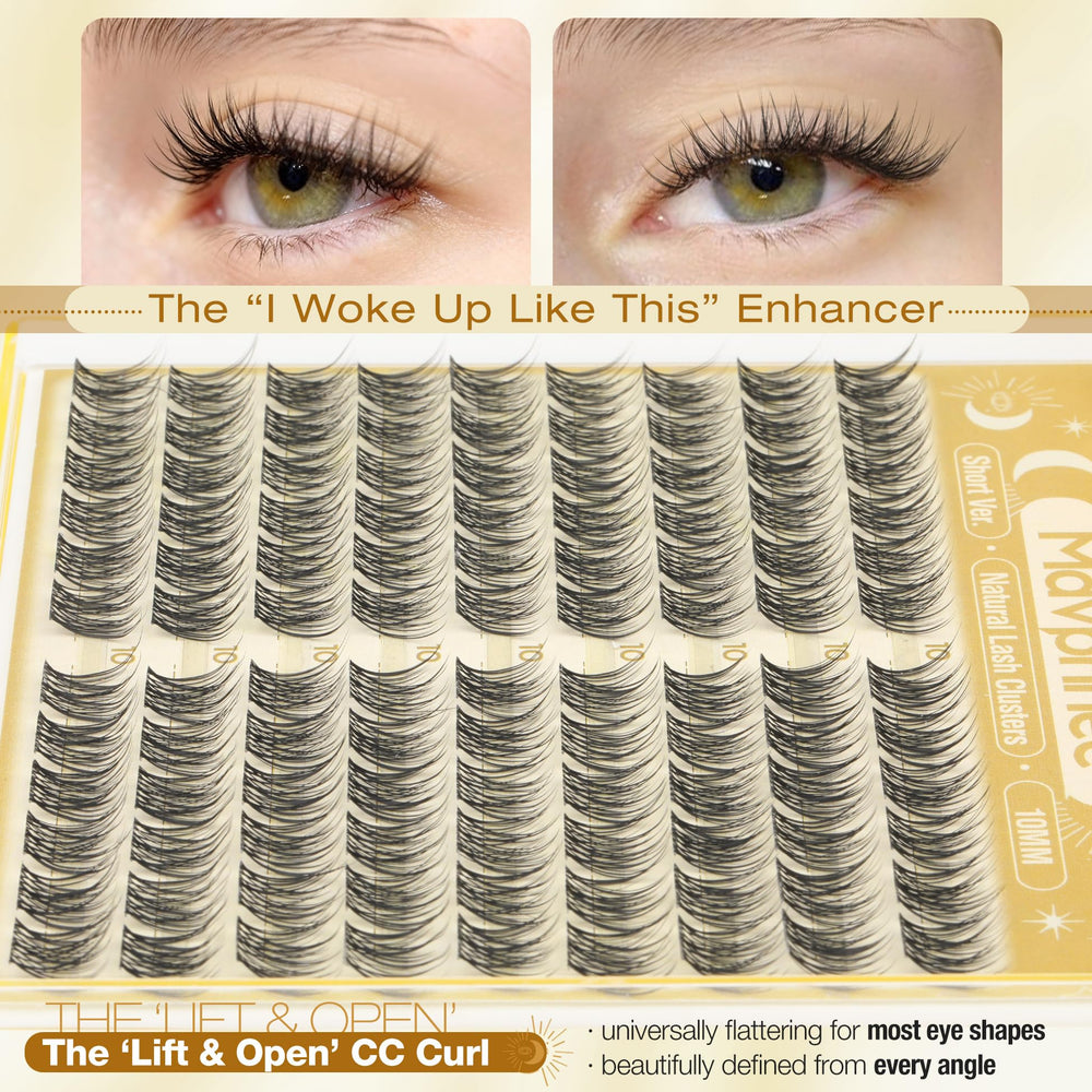 Mavphnee natural wispy texture suits most eye shapes.