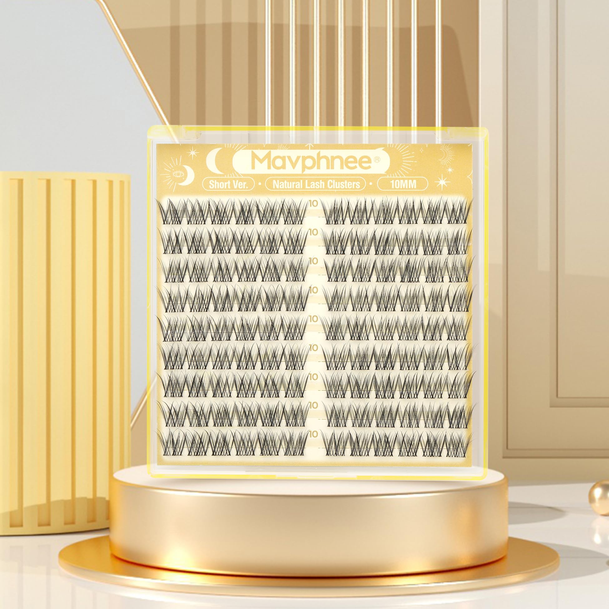 Mavphnee overnight-wear comfort keeps lashes feeling light.
