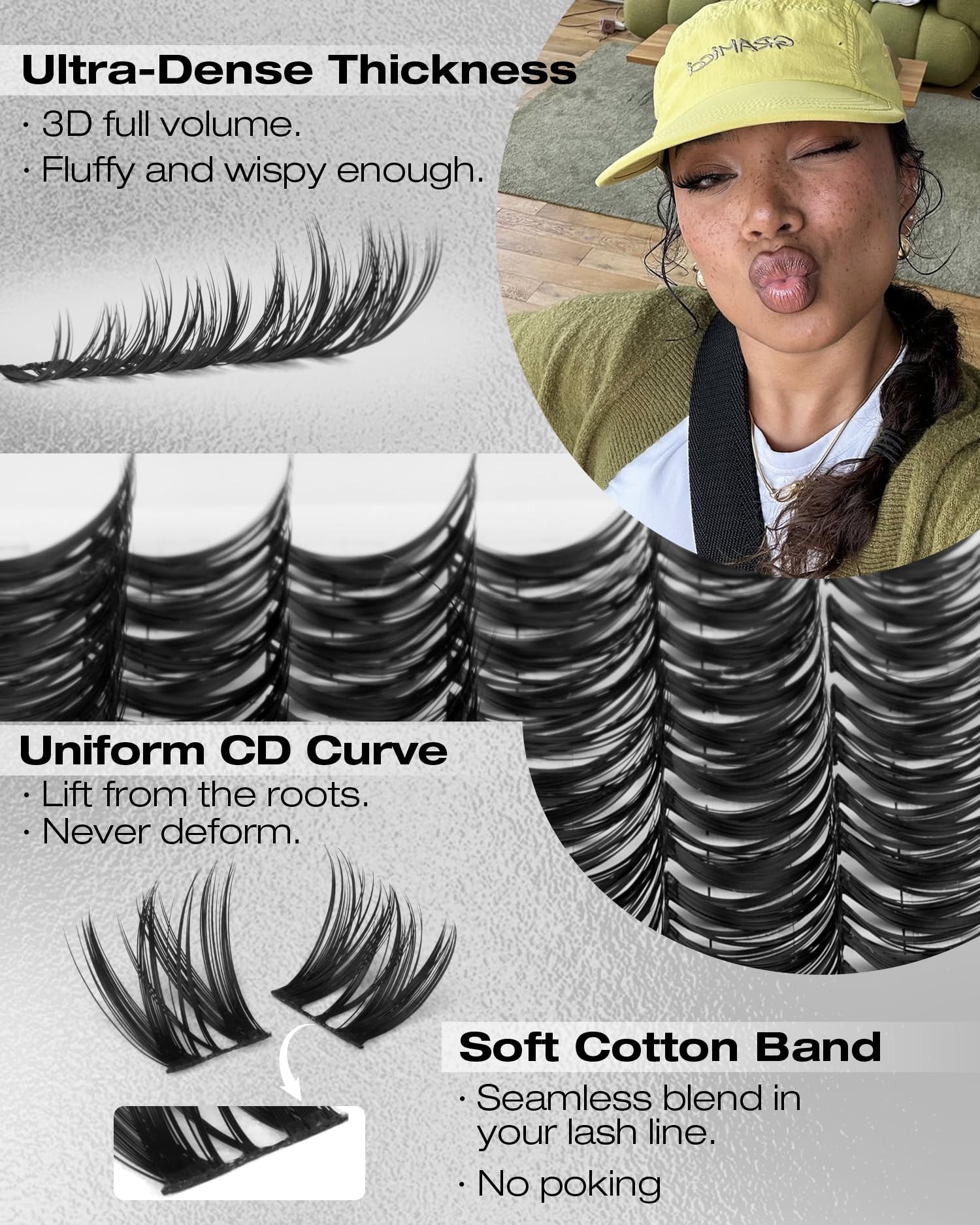 Mavphnee Premium Faux Mink Lashes deliver soft, fluffy texture with a natural look.