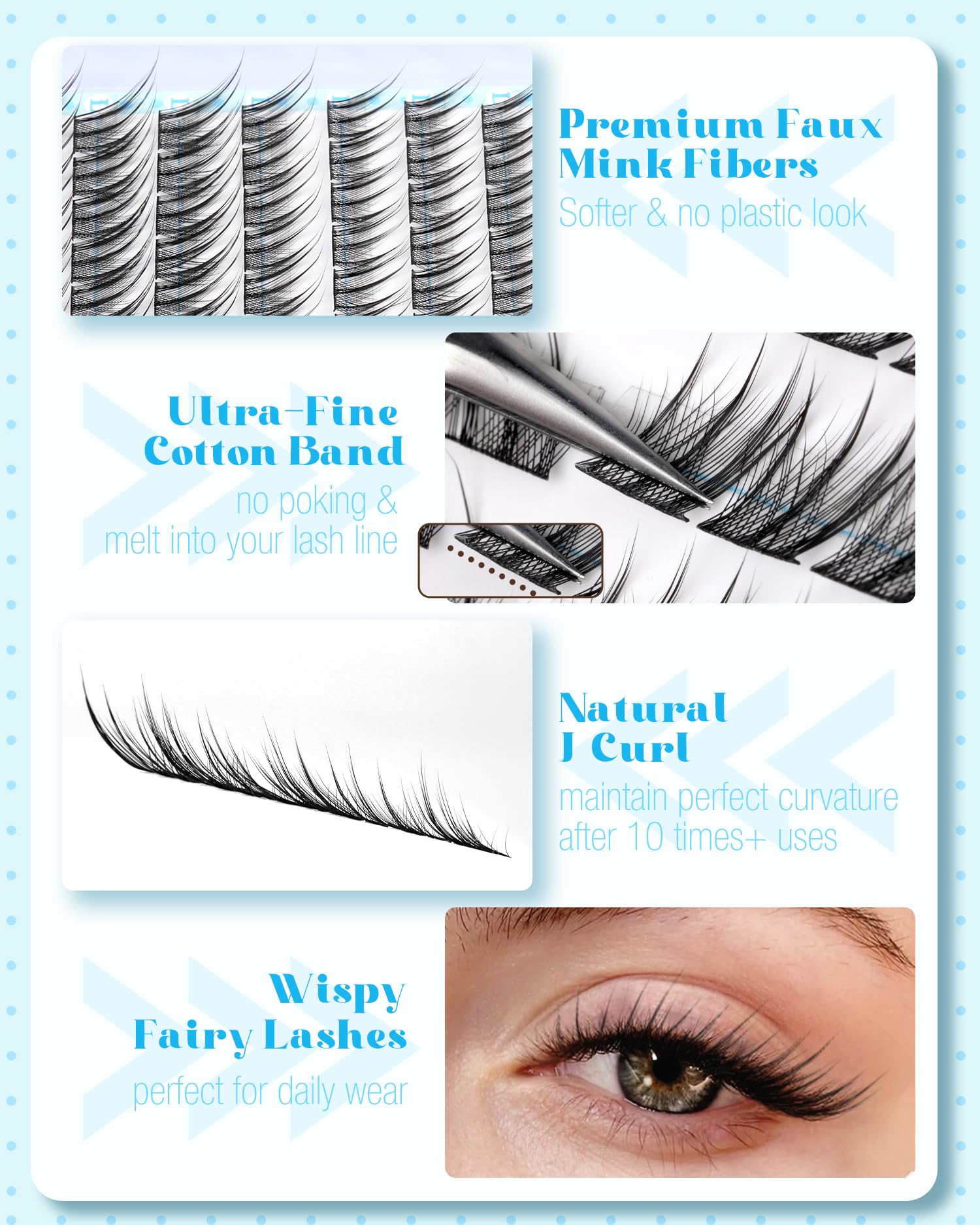 Mavphnee Premium faux mink lashes feel feather-light