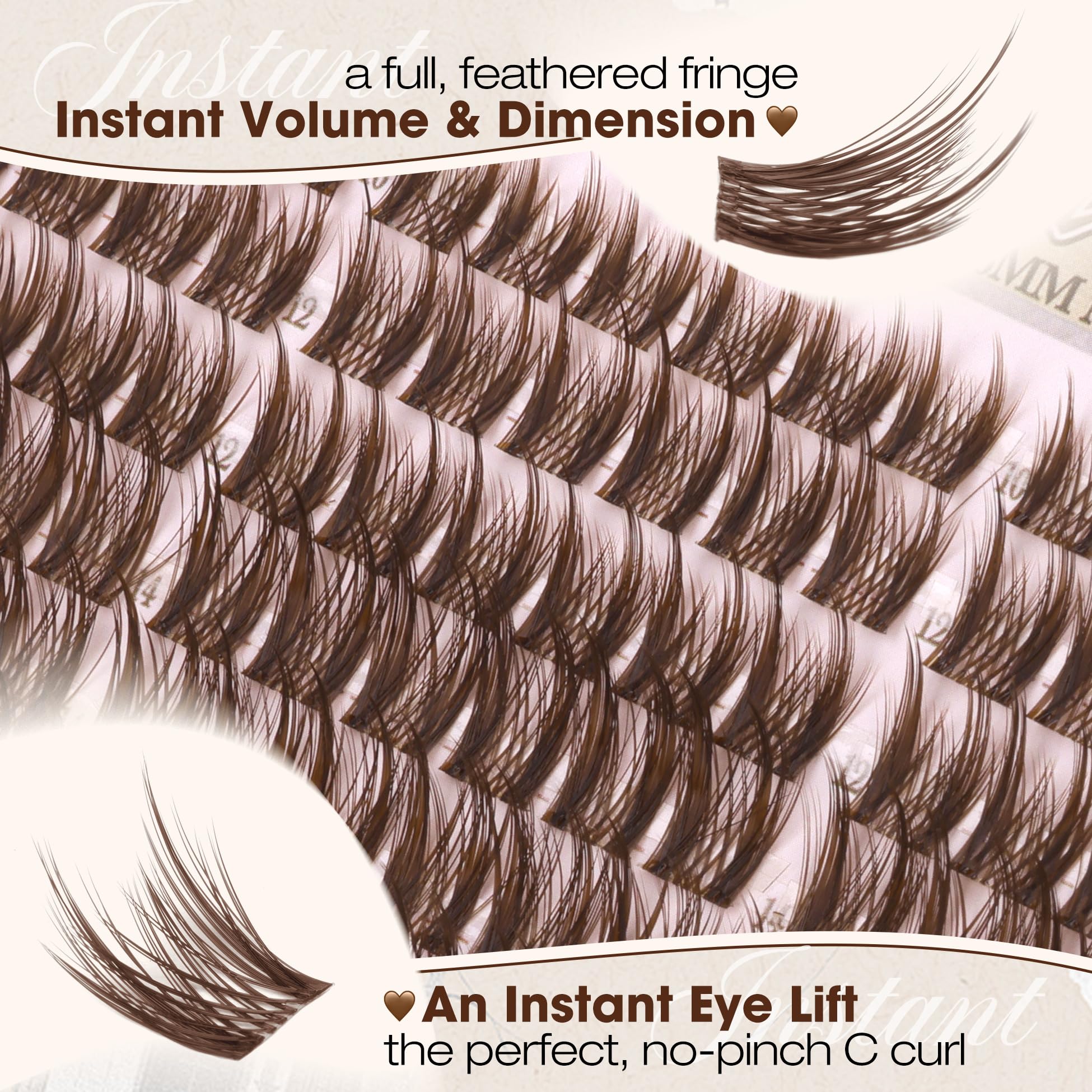 Mavphnee reusable lash clusters provide 15+ wears.