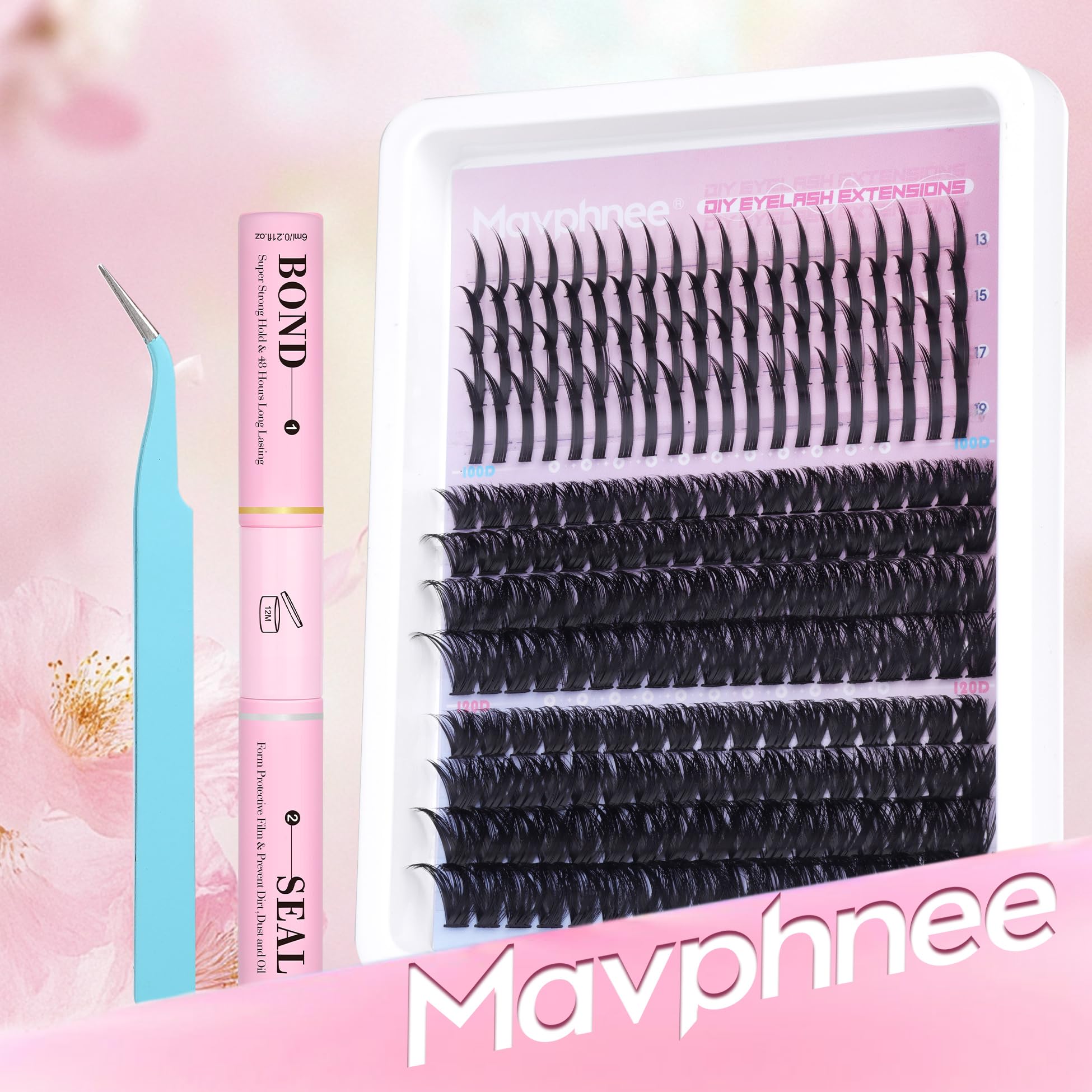 Mavphnee lash clusters reusable for 15+ wears