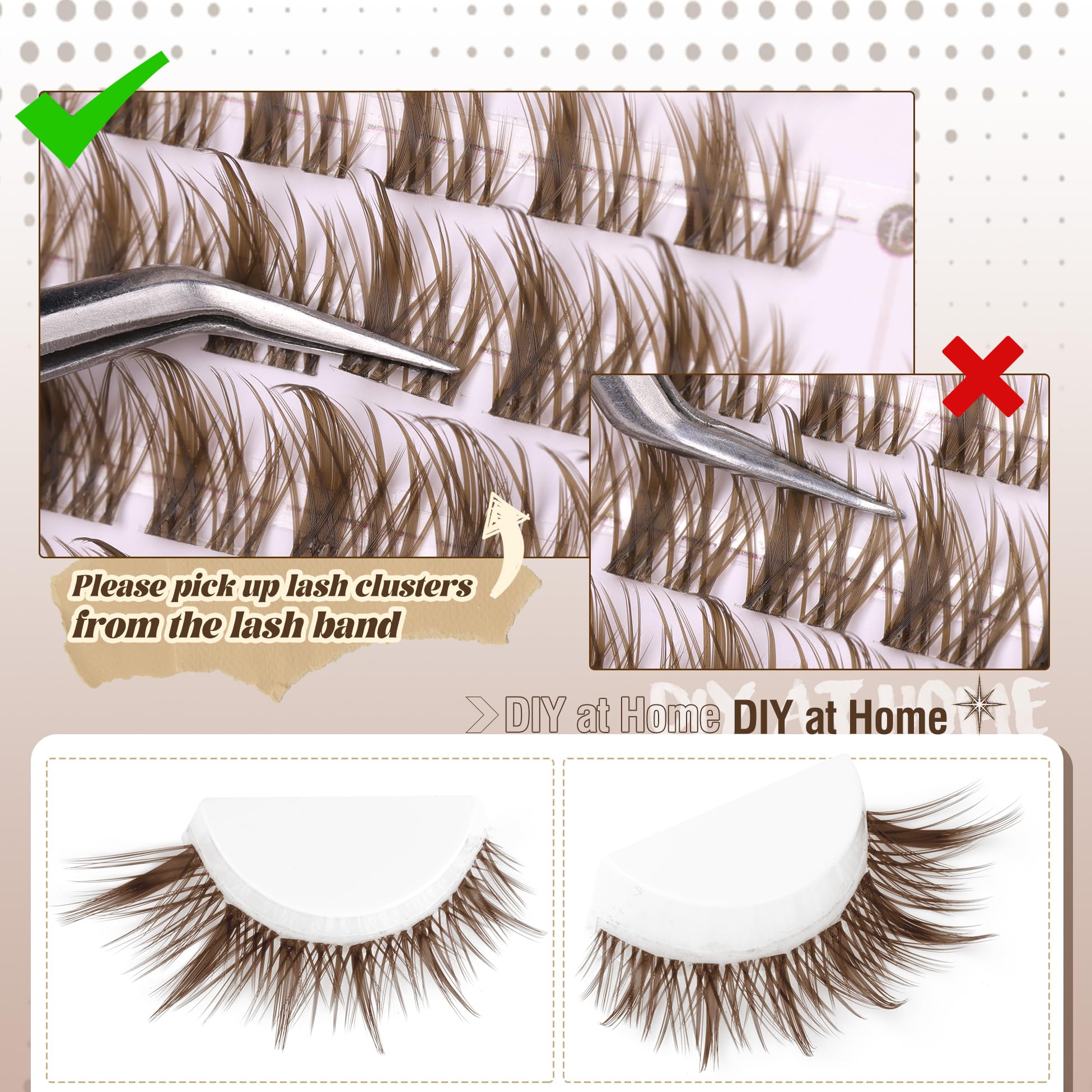 Mavphnee reusable lash clusters with durable construction for multiple uses