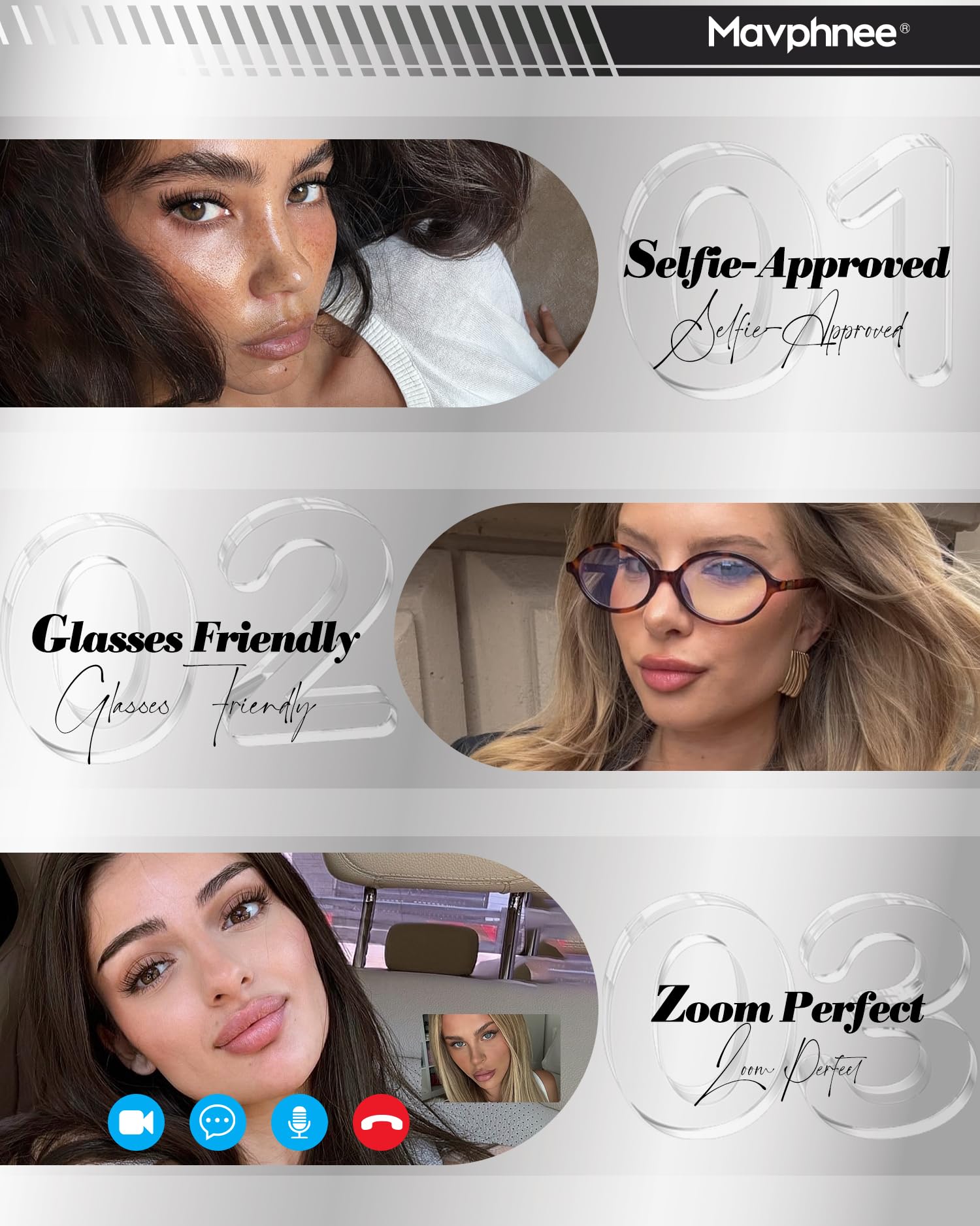 Mavphnee reusable wispy lash clusters maintain softness