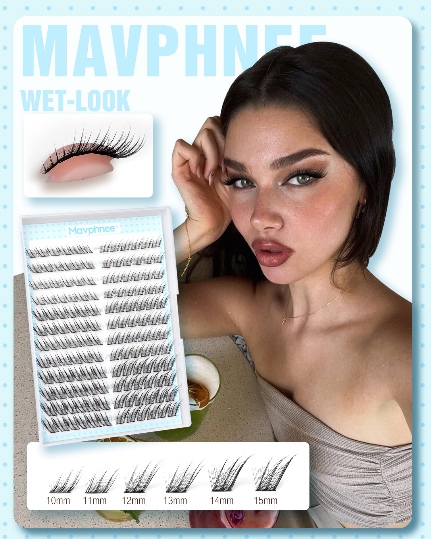 Mavphnee Ultra-fine cotton band for invisible lash line