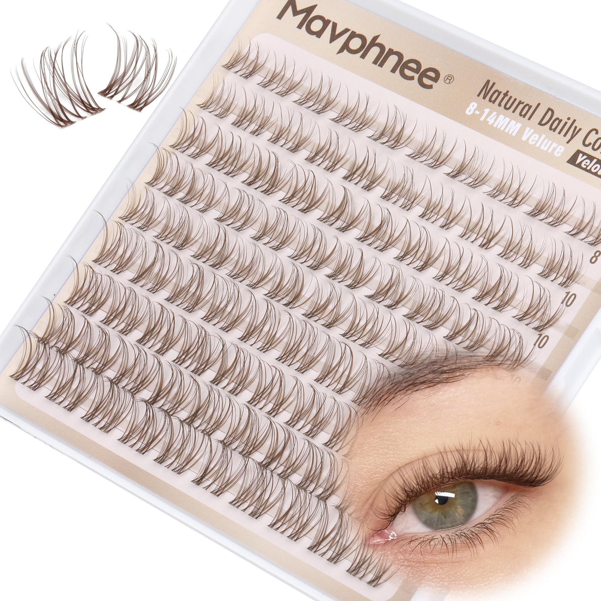 Mavphnee sweat-resistant lashes suited for active days.