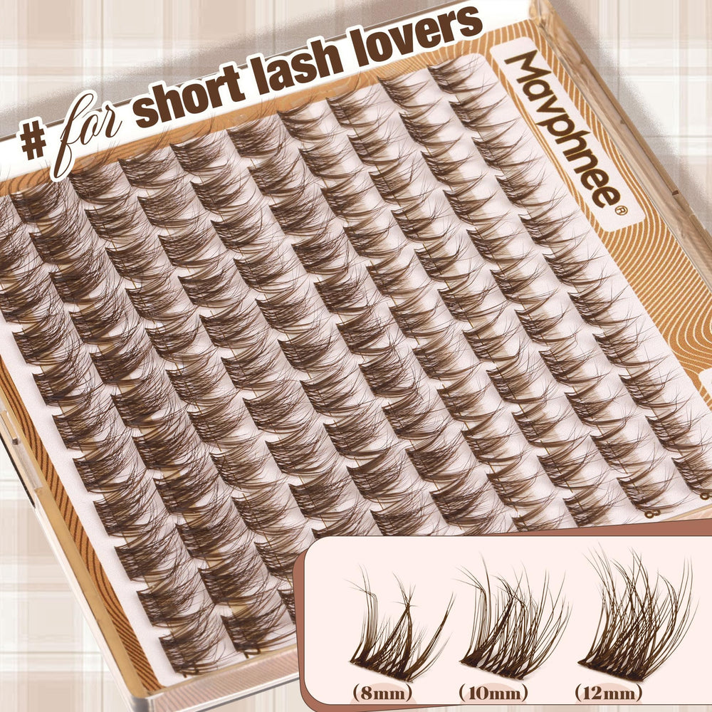 Mavphnee wispy CC curl clusters blend with natural lashes.