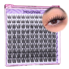 Mavphnee Wispy Lash Clusters 110pcs for effortless natural enhancement.