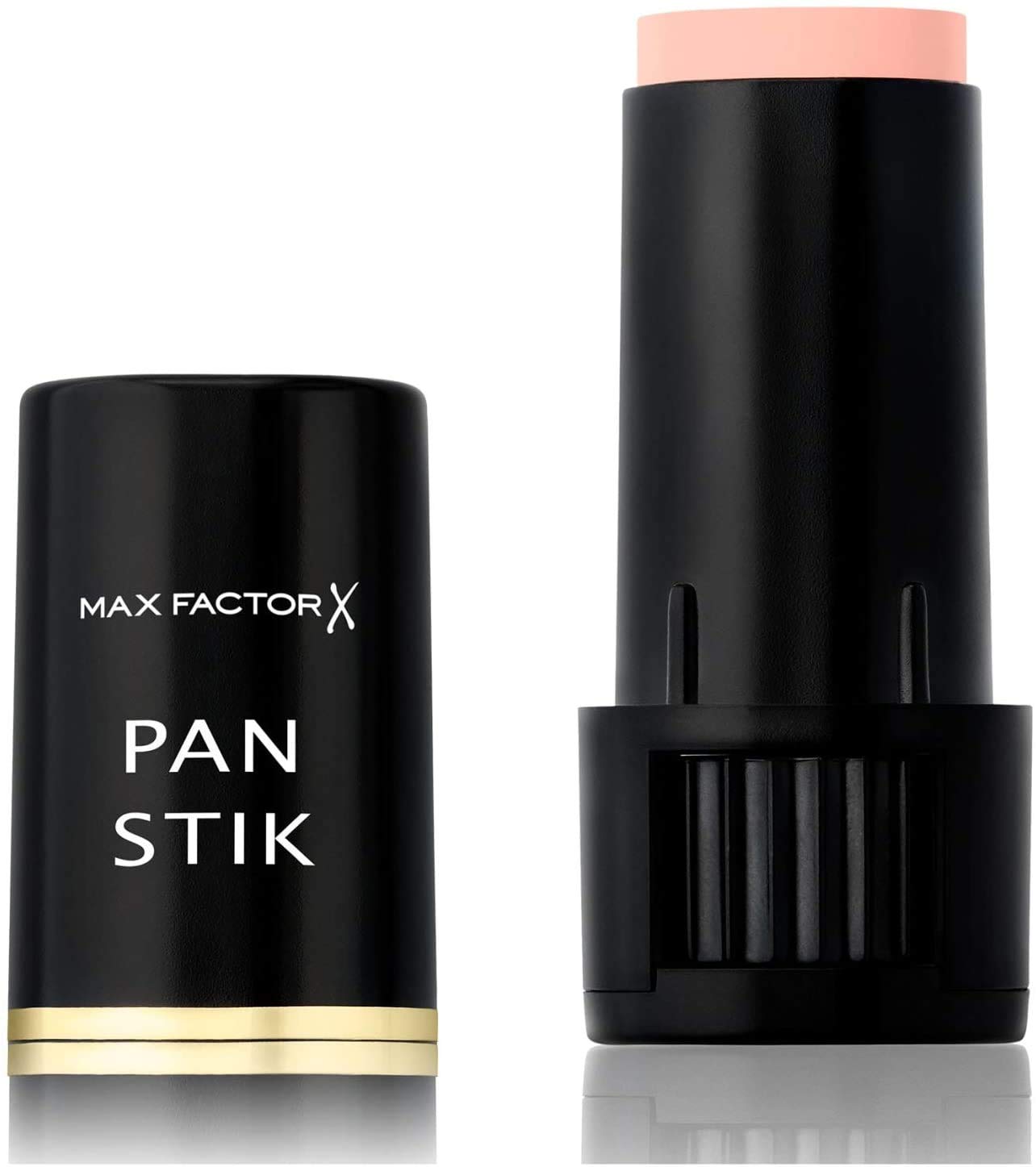 Pan Stik de Max Factor, textura cremosa que desliza suavemente para un acabado natural.