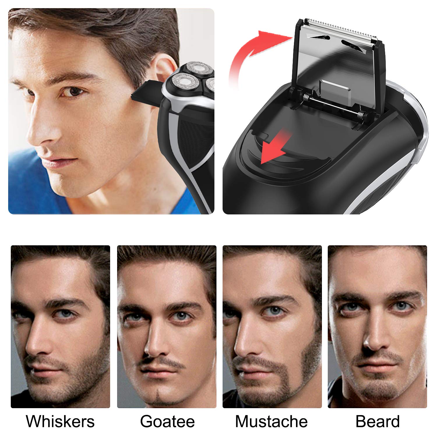 MAX-T versatile shaver for both wet gel and dry everyday use