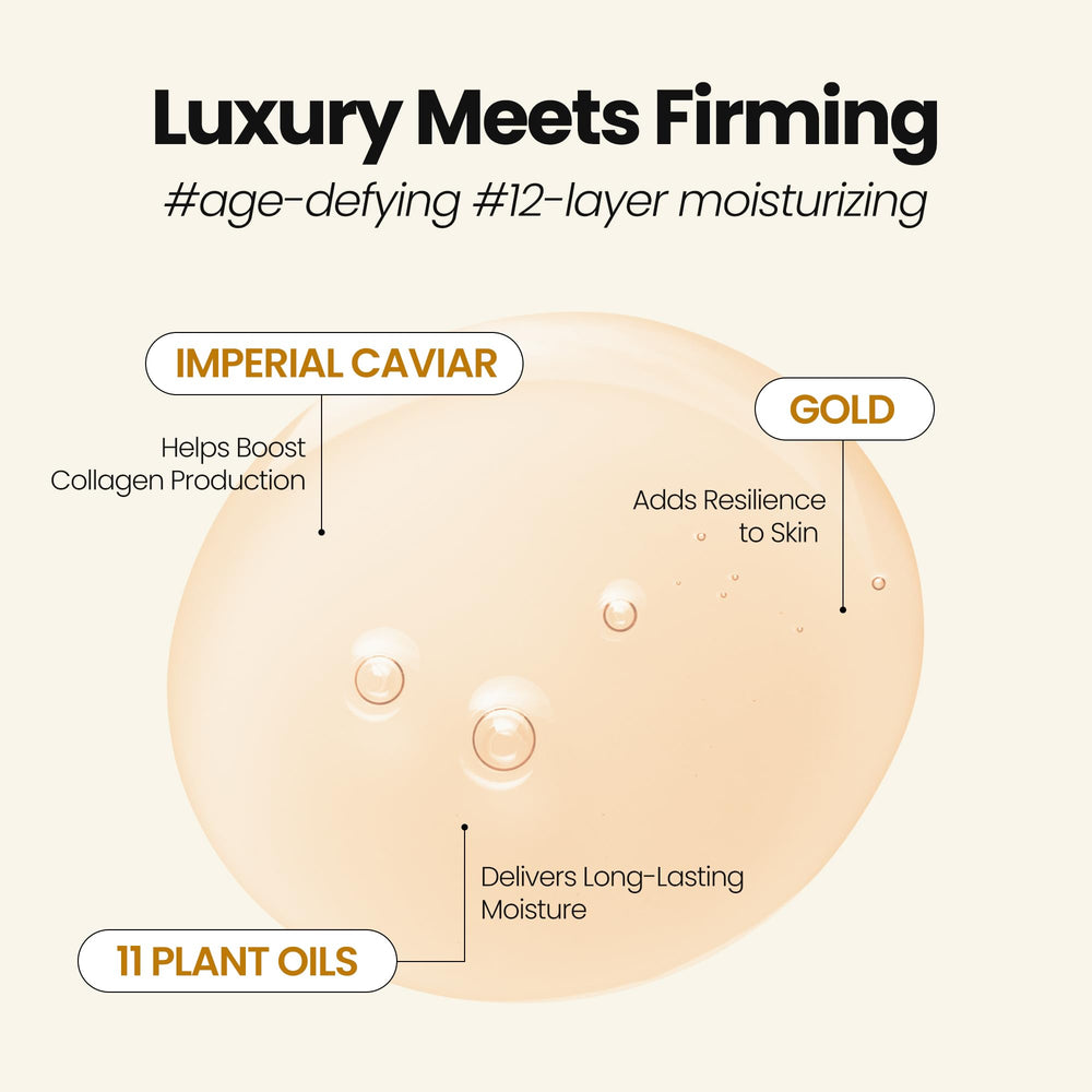 MAXCLINIC Gold Caviar Oil to Foam Niacinamide detail on label.
