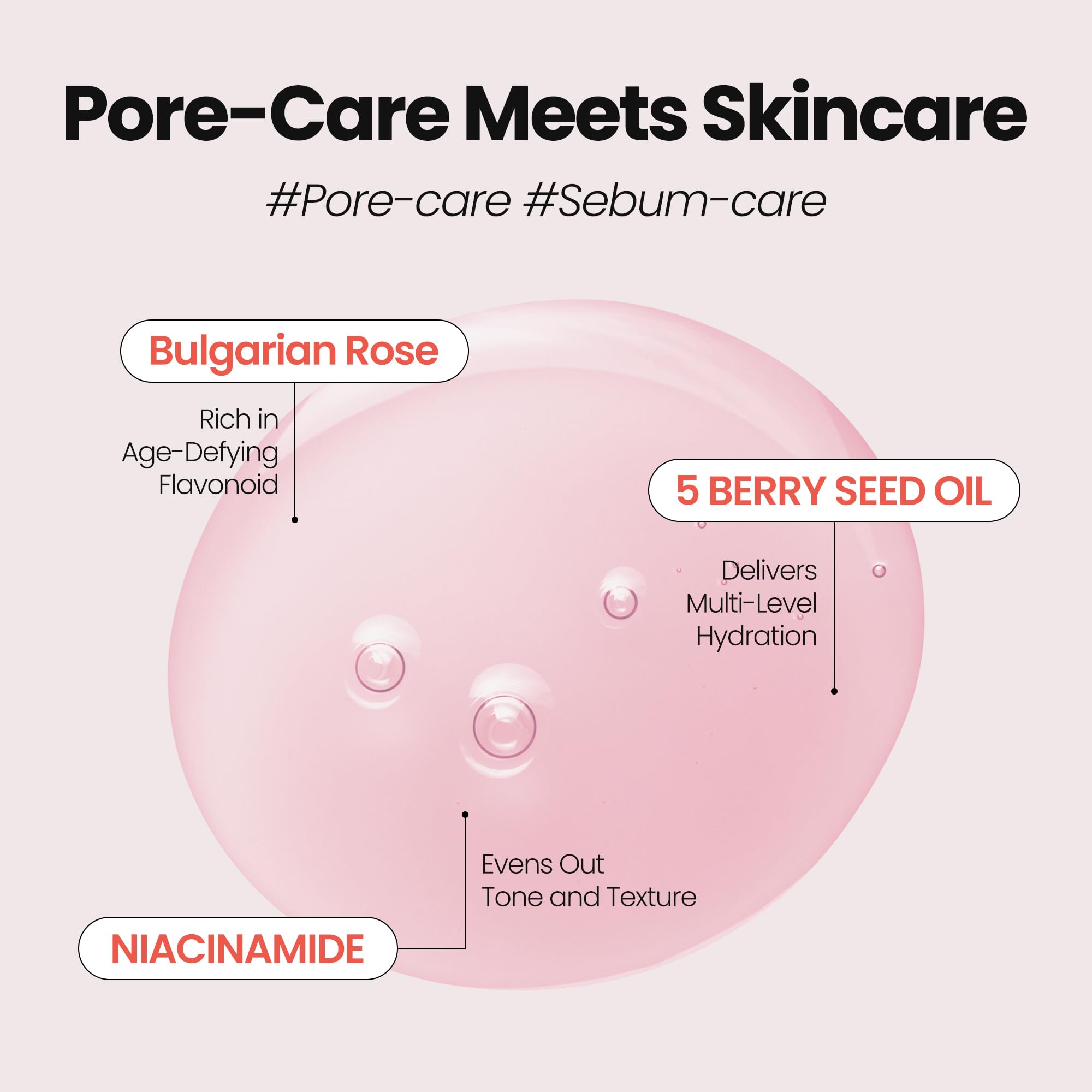 MAXCLINIC Rose Vitamin Oil to Foam Nordic berry blend nourishes and hydrates.