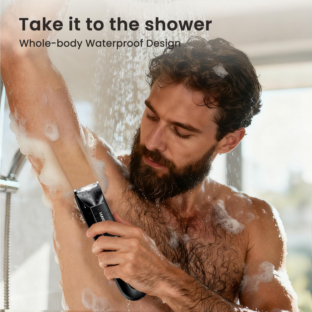 MAXGROOM ceramic blade close-up for reduced nicks and smoother skin