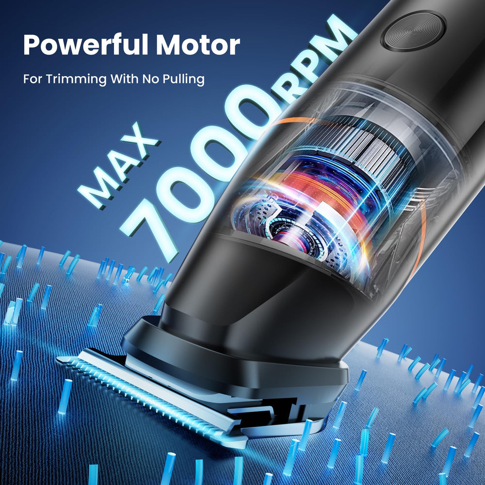 MAXGROOM ergonomic R-shaped blade glides gently over sensitive skin.
