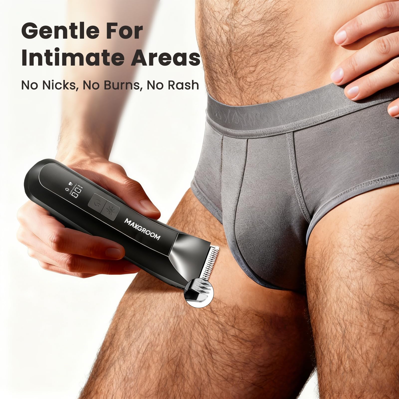 MAXGROOM IPX7 waterproof design for wet or dry grooming