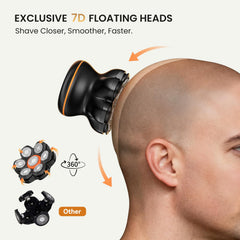 MAXGROOM magnetic detachable head enables quick, tool-free cleaning after shaving.