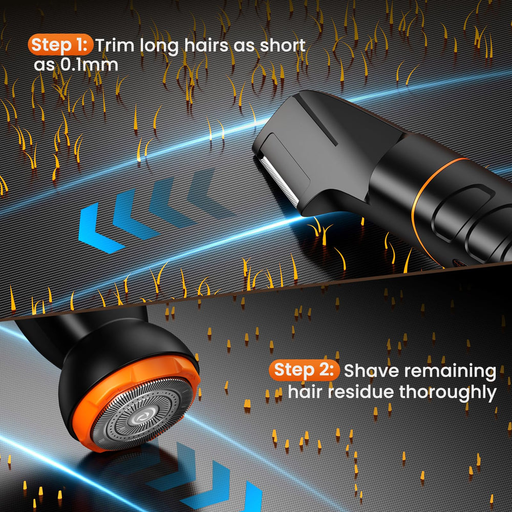 MAXGROOM smart LED display shows power level for planning grooming sessions